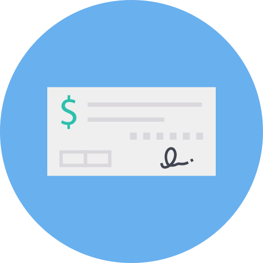 Cheque Dinosoft Circular icon