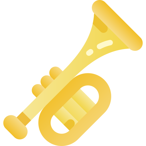 Trumpet Kawaii Star Gradient icon