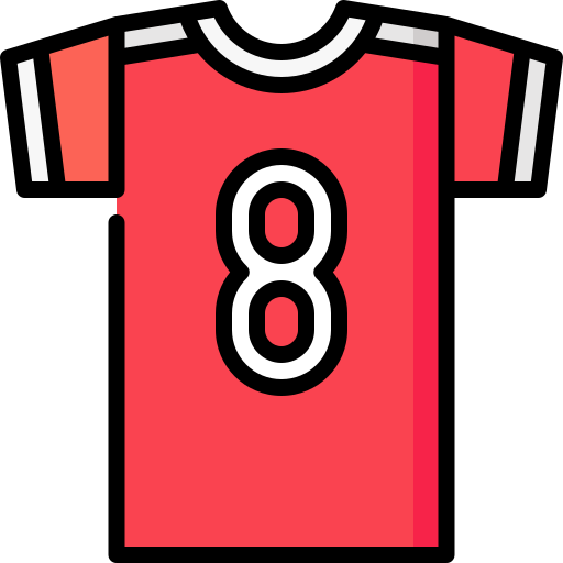 Red Football Jersey Clipart PNG Images, Editable Jersey Design In