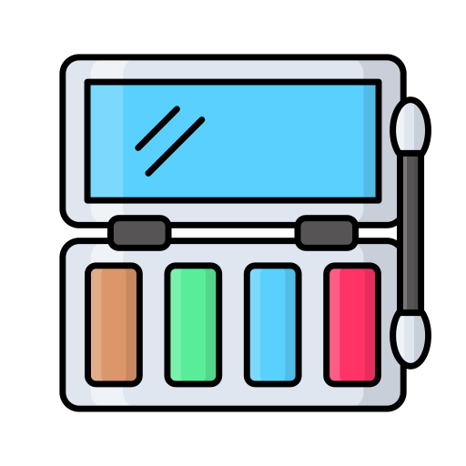 paleta de maquillaje icono gratis