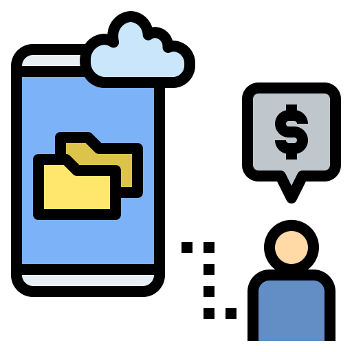Cloud storage free icon