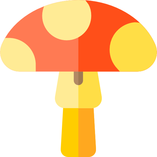 Mushroom Basic Rounded Flat icon