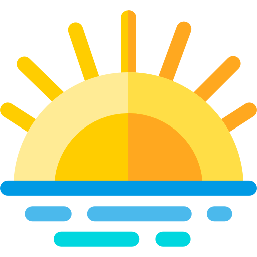 puesta de sol icono gratis