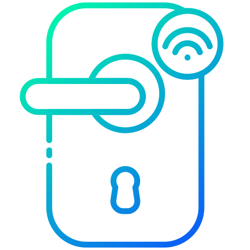 puerta inteligente icono gratis
