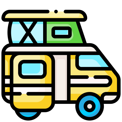 Camper van Generic Outline Color icon