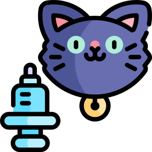 Blue cat icon - Free blue animal icons