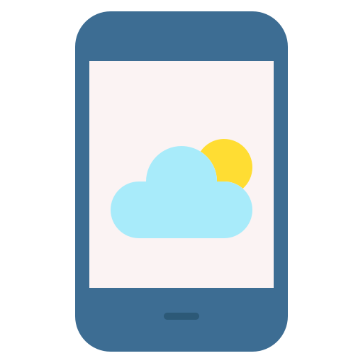 aplicación meteorológica icono gratis