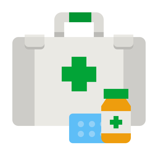 caja médica icono gratis