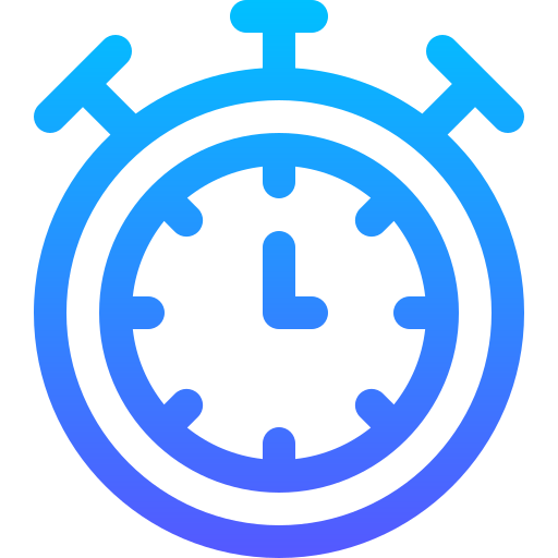 Stopwatch Basic Gradient Lineal color icon