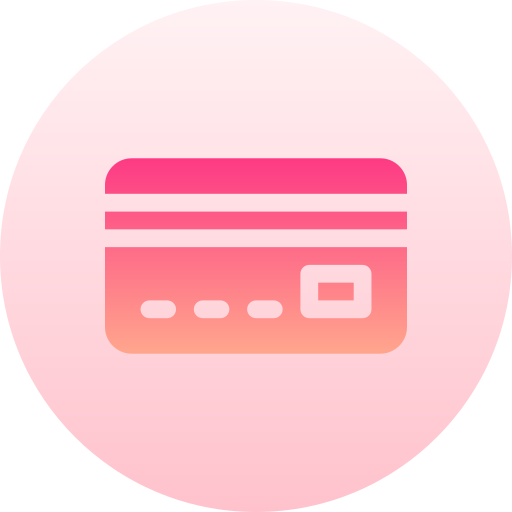 Credit card Basic Gradient Circular icon