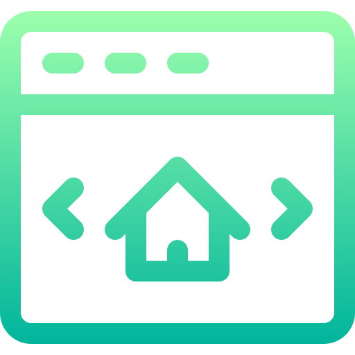 Real estate Basic Gradient Lineal color icon