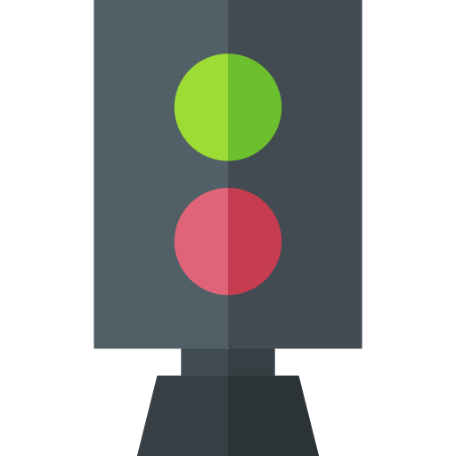 Traffic lights Basic Straight Flat icon