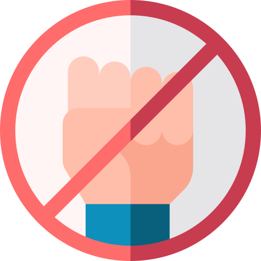 No violence - free icon