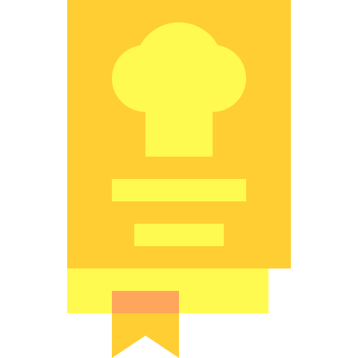 libro de recetas icono gratis