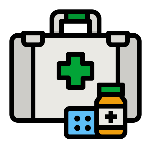 caja médica icono gratis