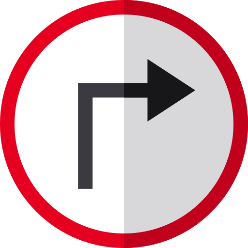 biegen sie rechts ab kostenlos Icon