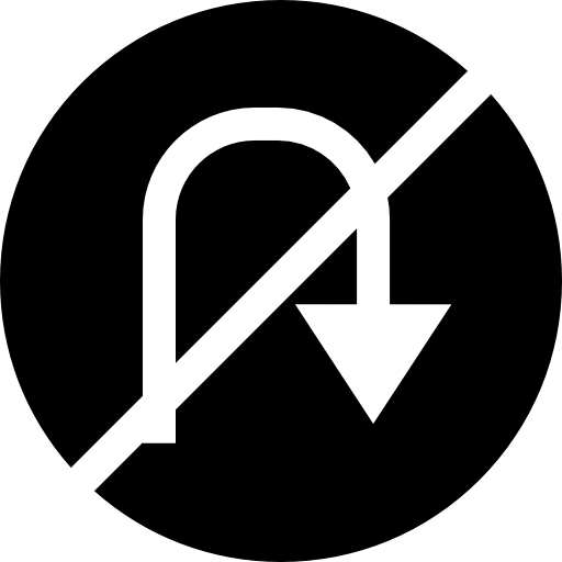 U turn free icon
