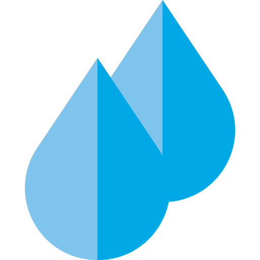 Water drop Basic Straight Flat icon