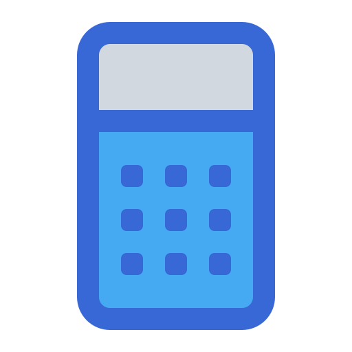 Calculator Generic Blue icon