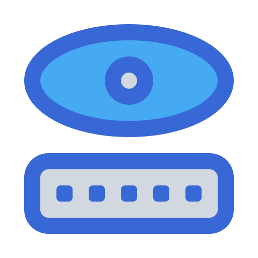 Show Password Generic Blue Icon 3479