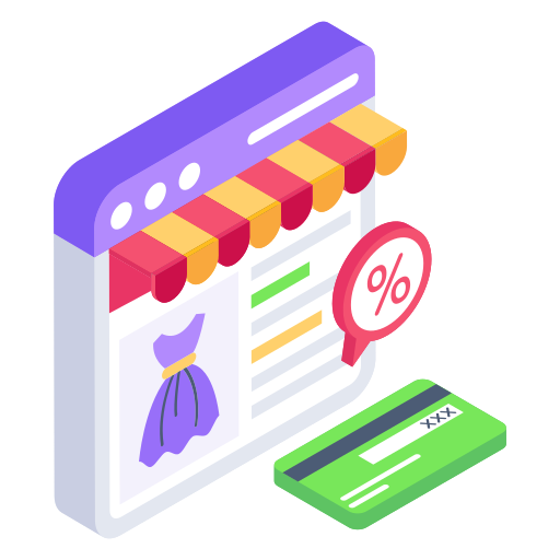 Online shop free icon