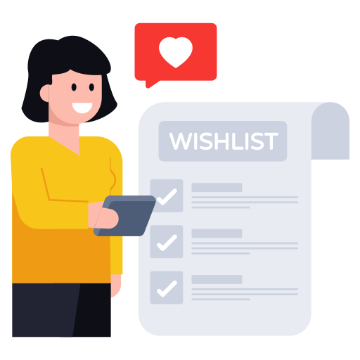 lista de deseos icono gratis
