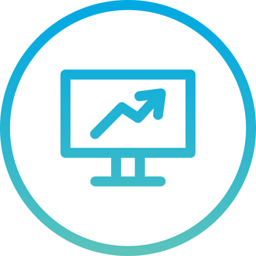 Growth chart Generic Gradient icon