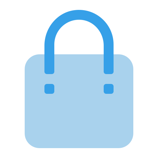 Shopping bag Generic Blue icon