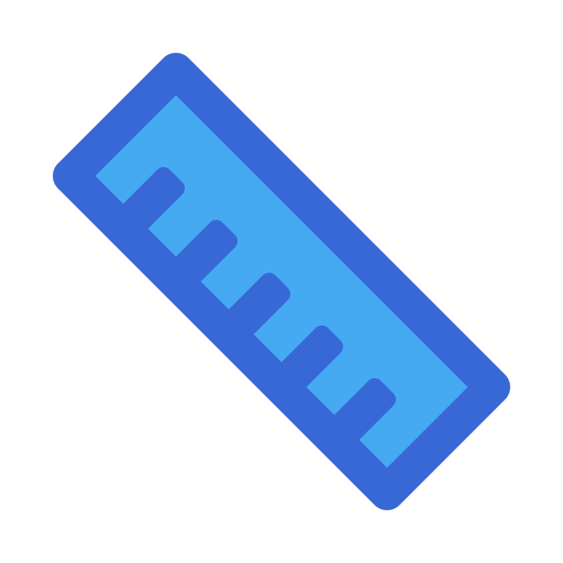 Ruler Generic Blue icon