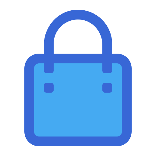 Shopping bag Generic Blue icon