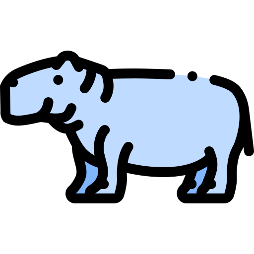 Hippopotamus free icon