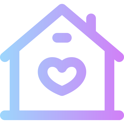 House Super Basic Rounded Gradient Icon