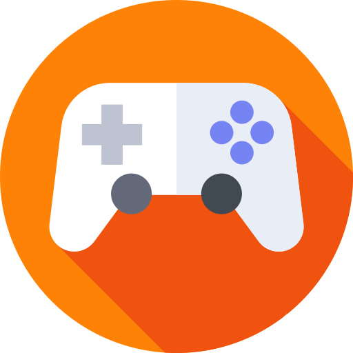 Videogame Flat Circular Flat icon