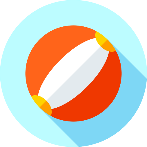 Beach ball Flat Circular Flat icon