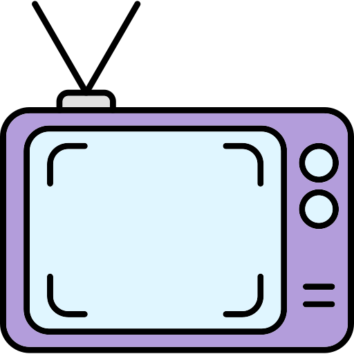 Tv Generic Thin Outline Color icon