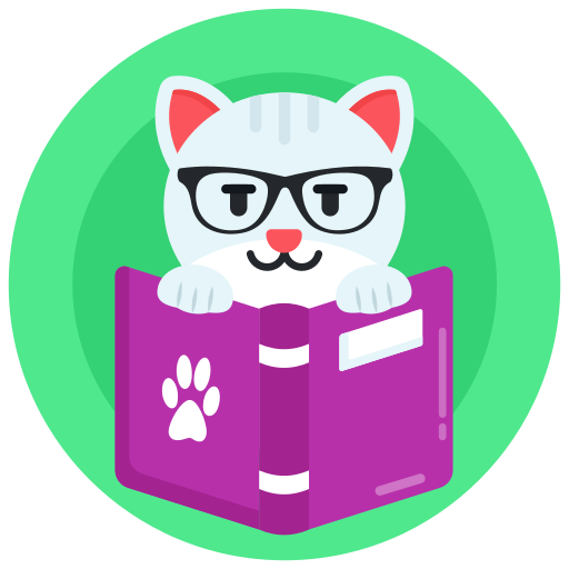 Cat Icon, Children's Book Animal Iconpack
