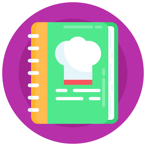 libro de cocina icono gratis