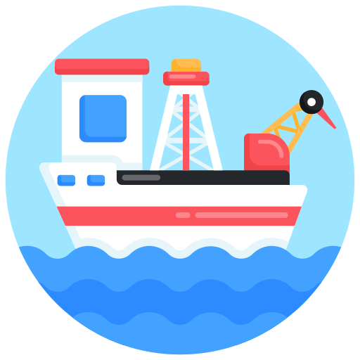 Drilling Rig Generic Circular Icon