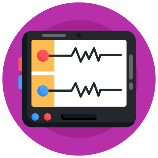 monitor de ecg icono gratis