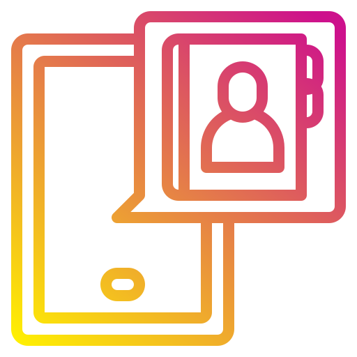 libreta de contactos icono gratis