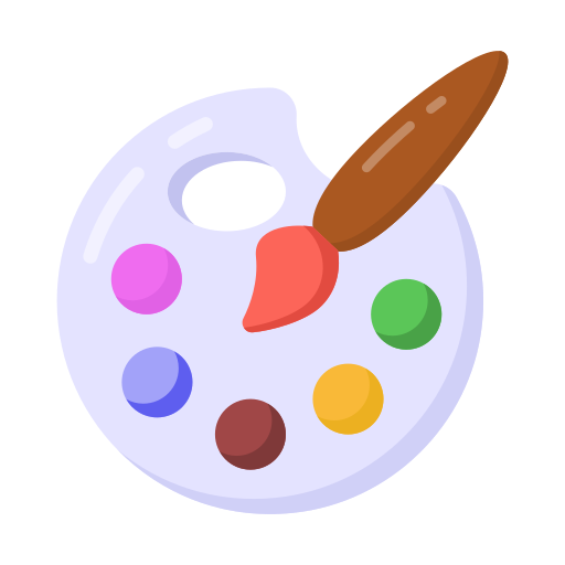 paleta de color icono gratis