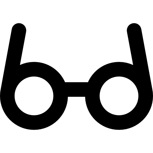 lunettes circulaires Icône gratuit