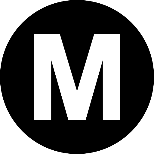 symbole du logo du métro de baltimore Icône gratuit