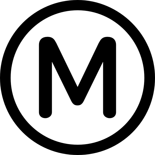 logo du métro de transport parisien Icône gratuit