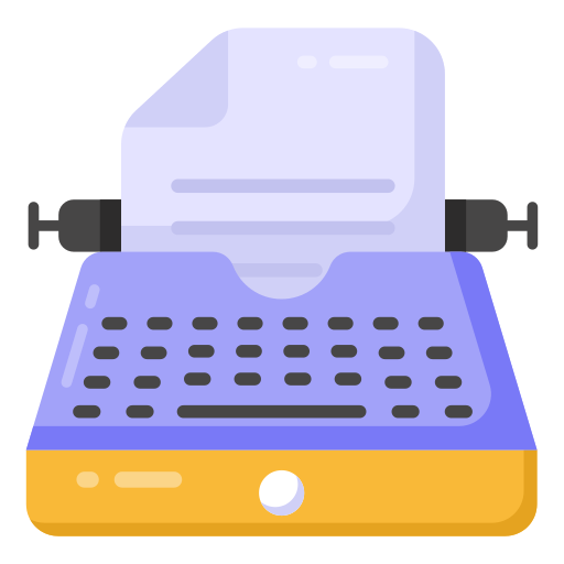 máquina de escribir icono gratis