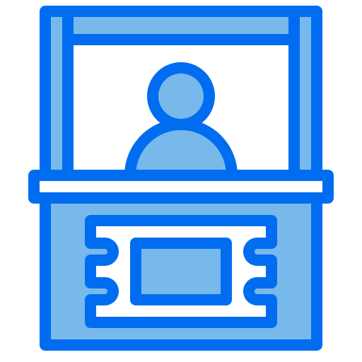 taquilla de entradas icono gratis
