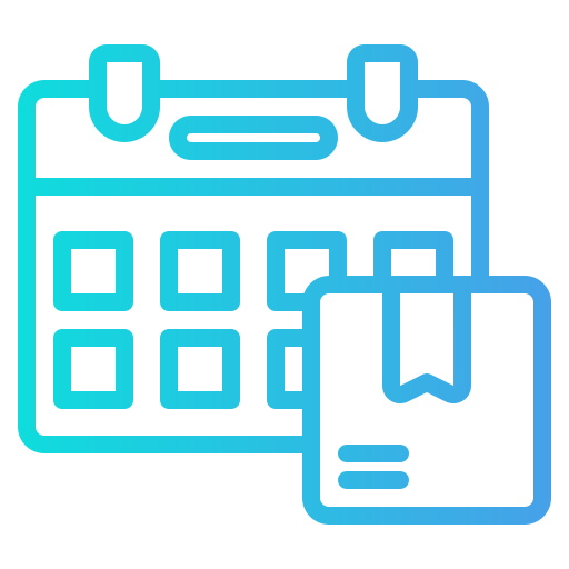 calendario de entregas icono gratis