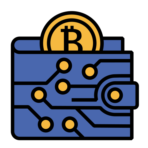 billetera bitcoin icono gratis