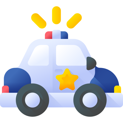 coche de policía icono gratis