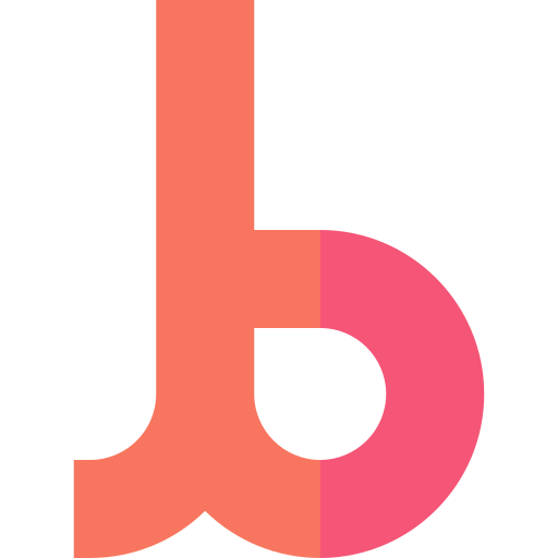 B Basic Straight Flat Icon